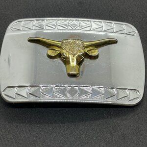 LONGHORN BULL Belt Buckle